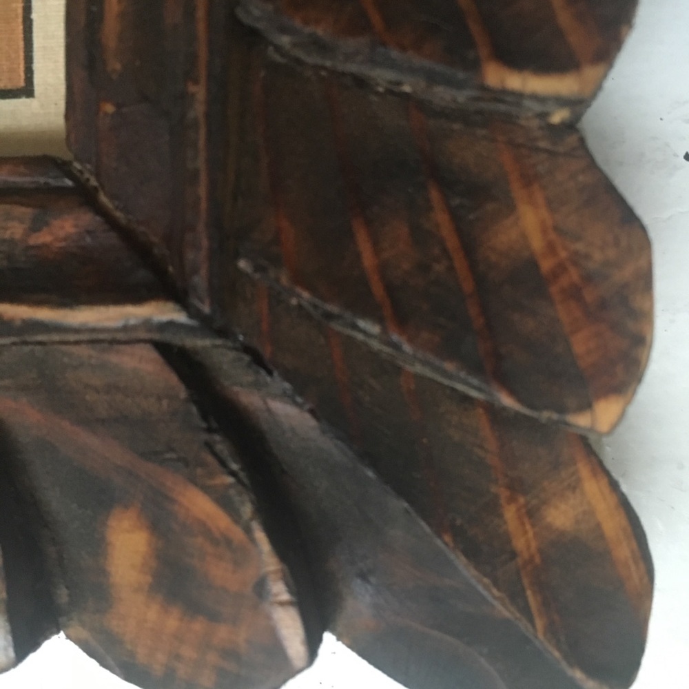 3 Vintage Robert Grace hand carved framed artwork. - Picture 5 of 6